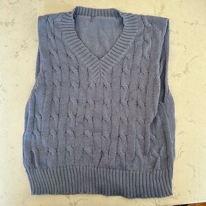 Patterned sweater vest